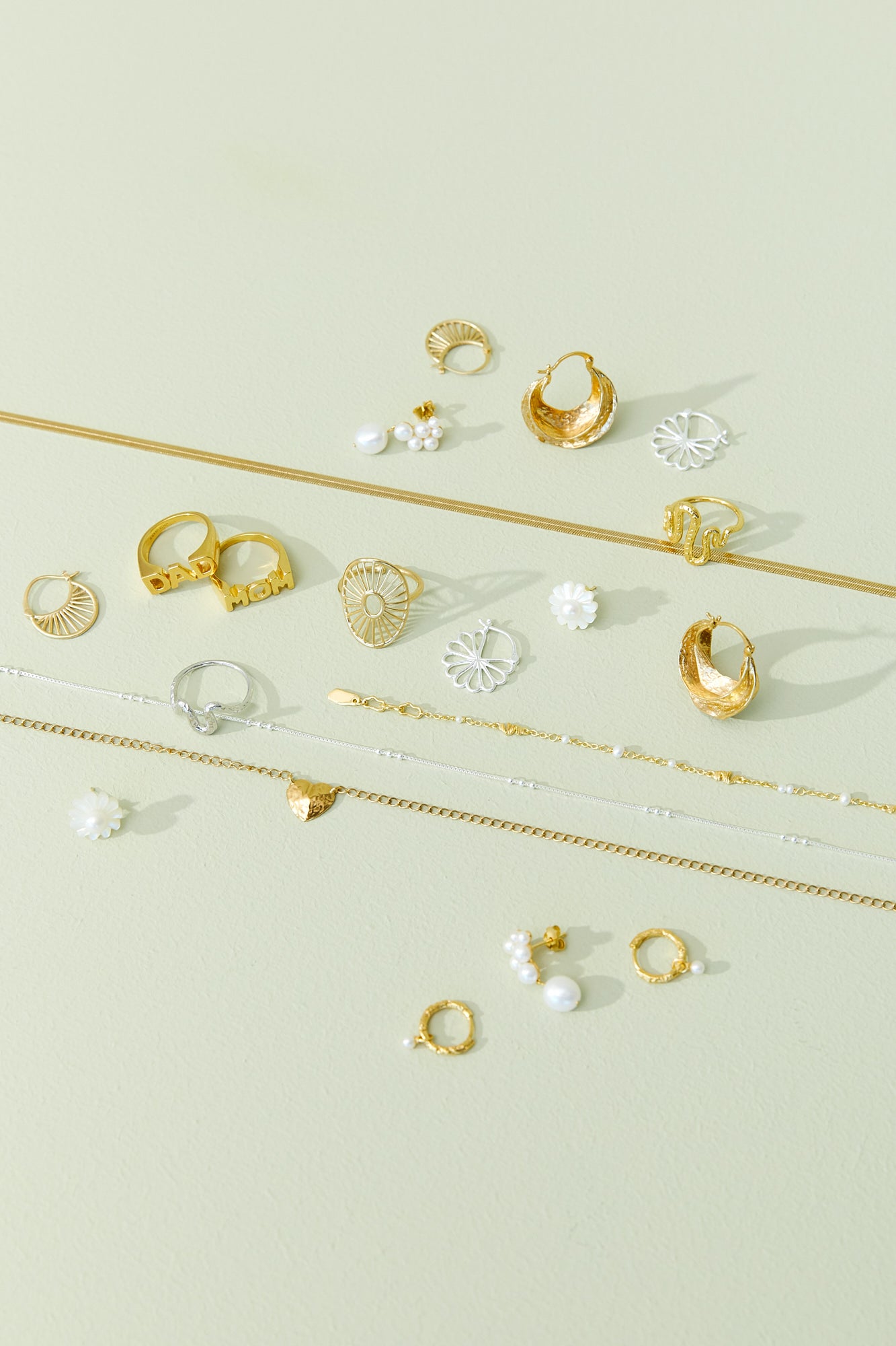 Belle Pearl øreringe - Pearl/forgyldt